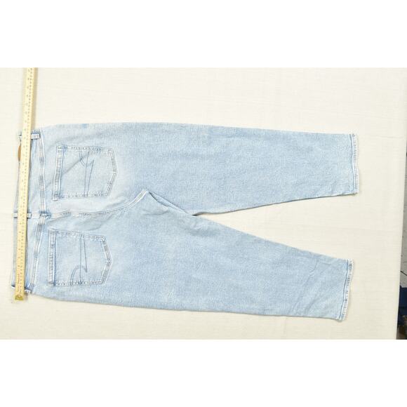 American Eagle Women's Blue Highest Rise 90s Boyfriend Jeans Size 20 Cotton - Picture 4 of 8